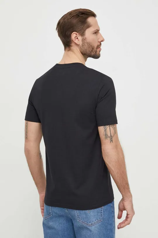 Βαμβακερό μπλουζάκι Marc O'Polo μαύρο