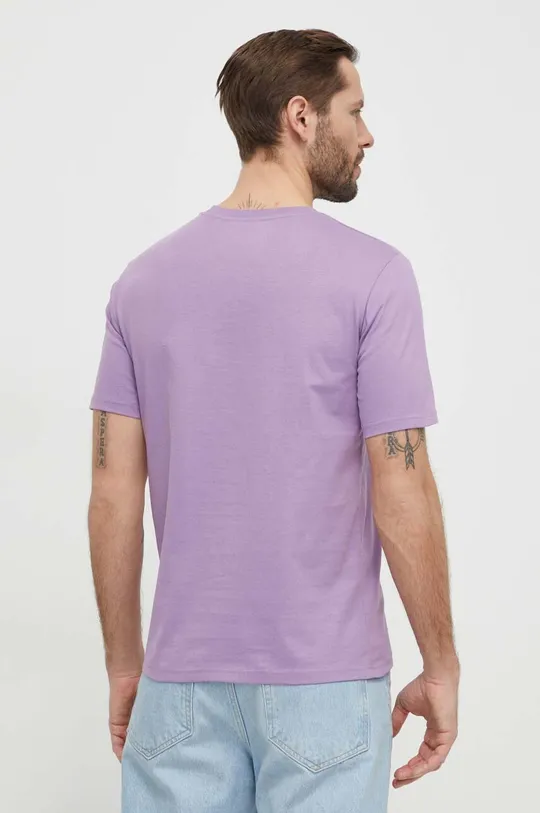 Bombažna kratka majica Marc O'Polo vijolična