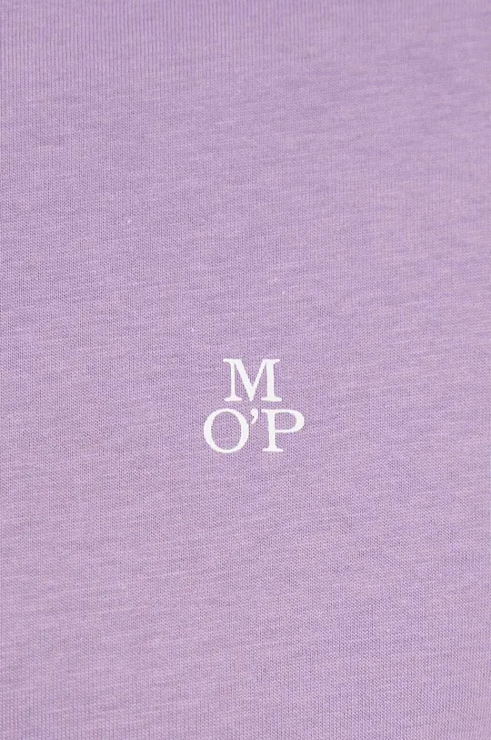 фиолетовой Хлопковая футболка Marc O'Polo