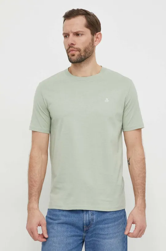 zelena Bombažna kratka majica Marc O'Polo Moški