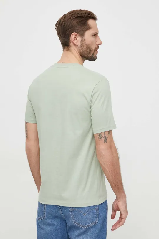 Bombažna kratka majica Marc O'Polo zelena