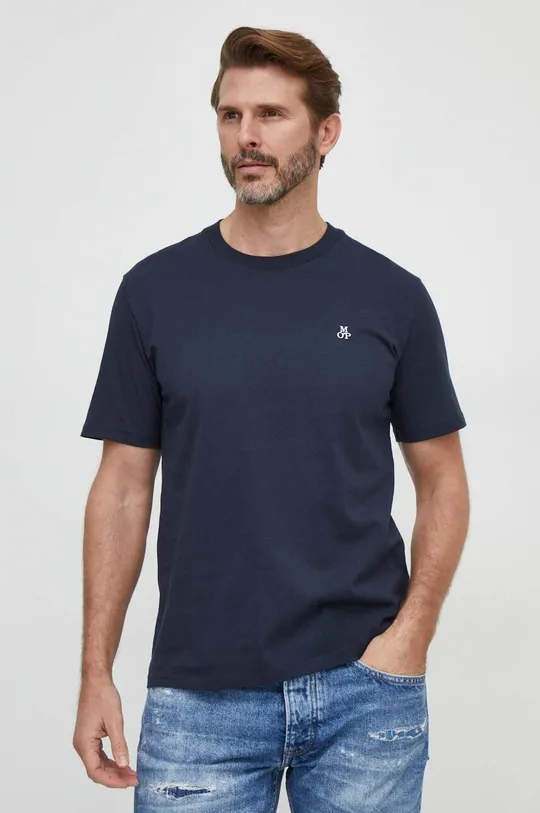 blu navy Marc O'Polo t-shirt in cotone pacco da 2 Uomo