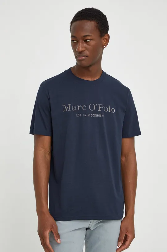 Βαμβακερό μπλουζάκι Marc O'Polo 2-pack σκούρο μπλε