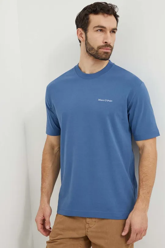 plava Pamučna majica Marc O'Polo Muški
