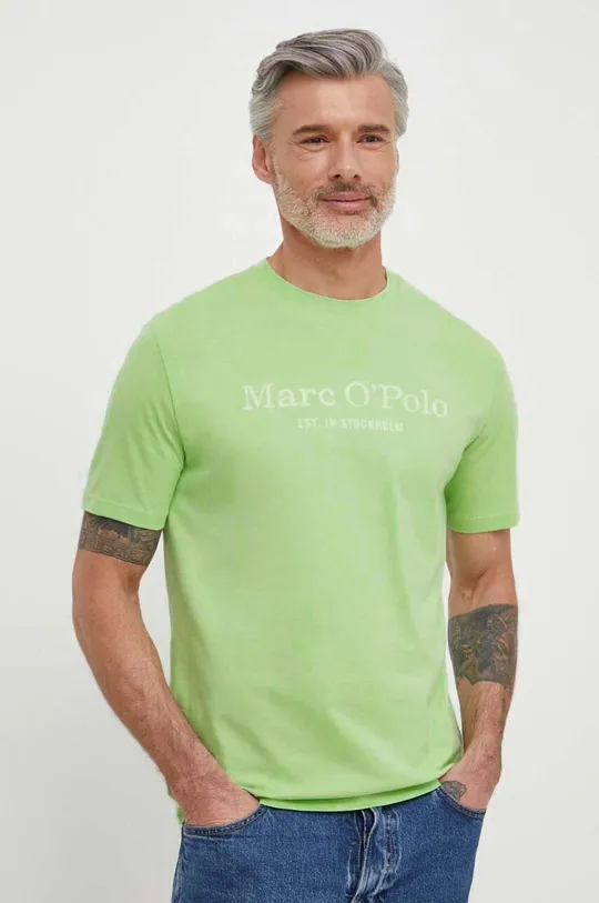 zielony Marc O'Polo t-shirt bawełniany Męski