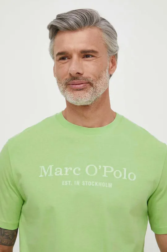 Bavlnené tričko Marc O'Polo zelená