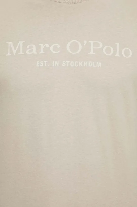 бежевый Хлопковая футболка Marc O'Polo