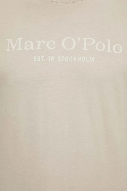 beżowy Marc O'Polo t-shirt bawełniany