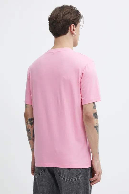 Βαμβακερό μπλουζάκι Marc O'Polo ροζ