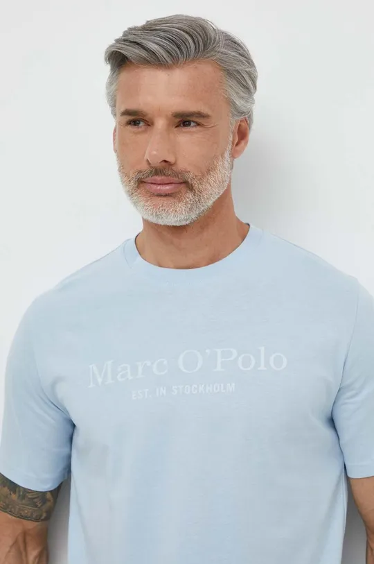 Bavlnené tričko Marc O'Polo modrá