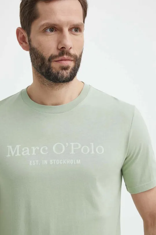 Βαμβακερό μπλουζάκι Marc O'Polo πράσινο
