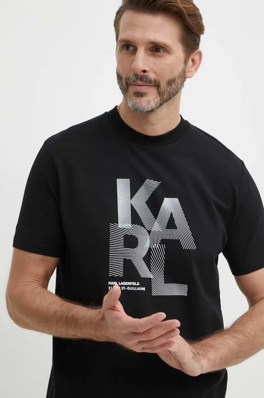 Karl Lagerfeld t-shirt czarny 542221.755037
