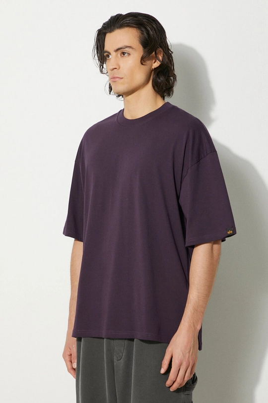 Alpha Industries t-shirt in cotone Logo BP violetto 146507