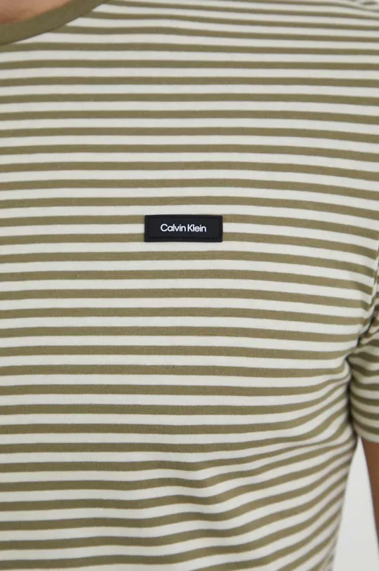 zöld Calvin Klein pamut póló