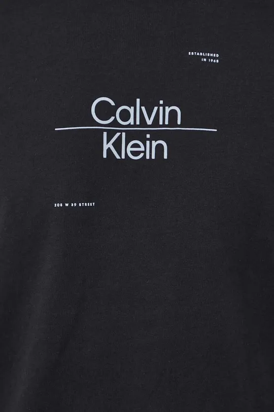 Bombažna majica z dolgimi rokavi Calvin Klein Moški
