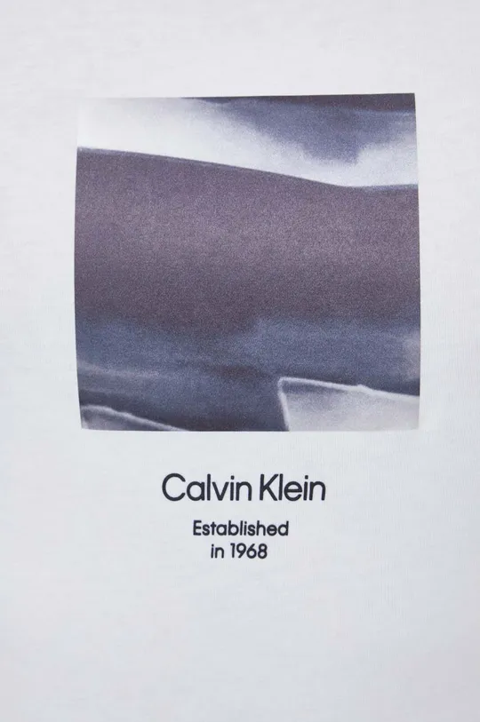 Pamučna majica Calvin Klein bež