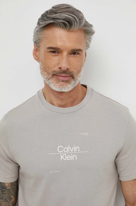 Βαμβακερό μπλουζάκι Calvin Klein 100% Βαμβάκι