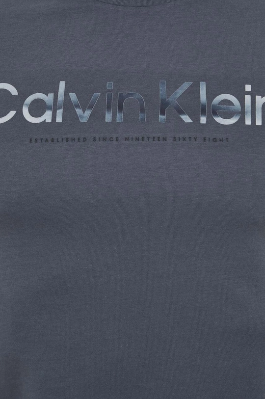 γκρί Βαμβακερό μπλουζάκι Calvin Klein