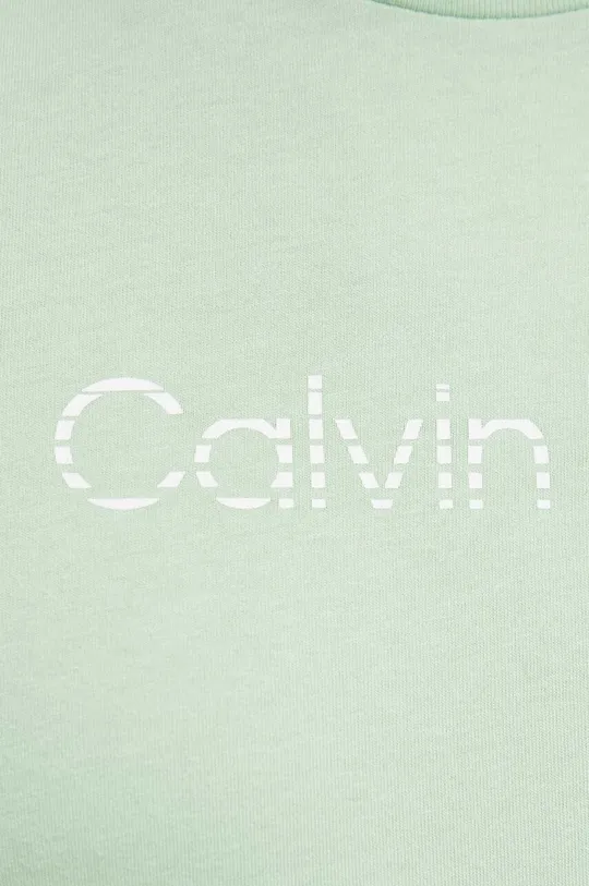 zelena Bombažna kratka majica Calvin Klein