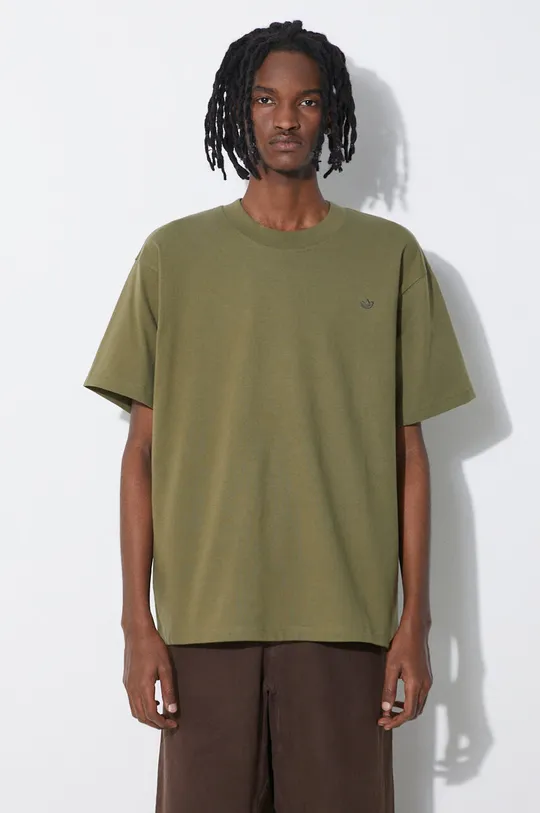 зелёный Хлопковая футболка adidas Originals Мужской
