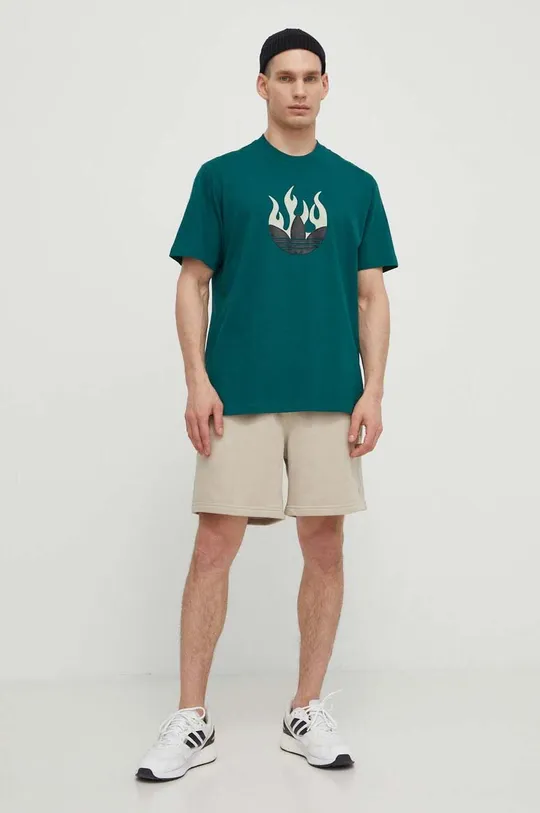 verde adidas Originals t-shirt in cotone Uomo