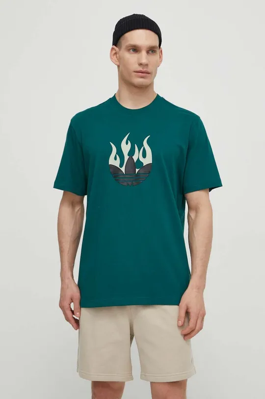 adidas Originals t-shirt in cotone verde