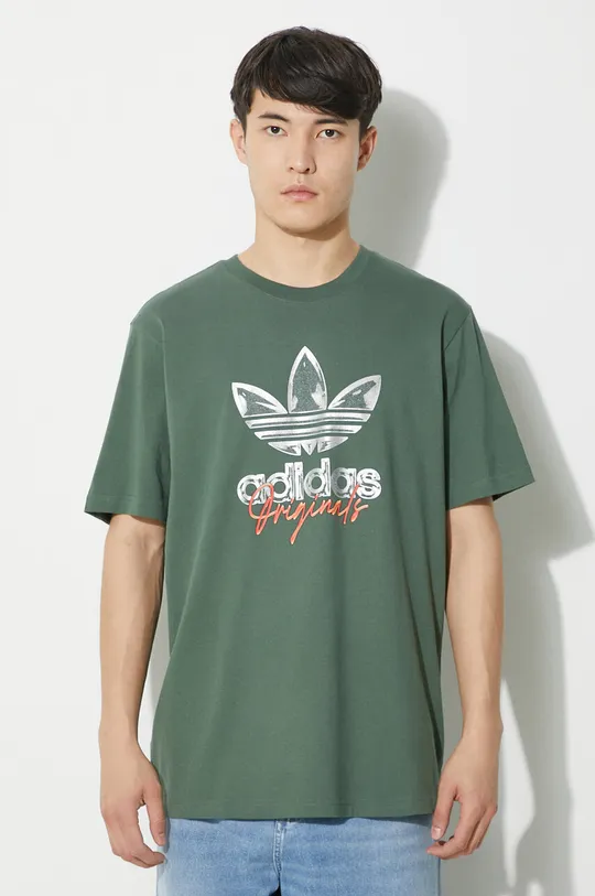 verde adidas Originals tricou din bumbac De bărbați