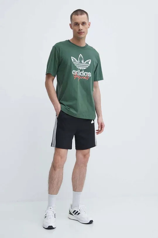 Pamučna majica adidas Originals zelena