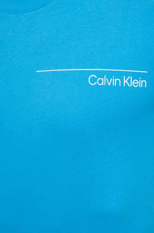 plava Pamučna majica Calvin Klein