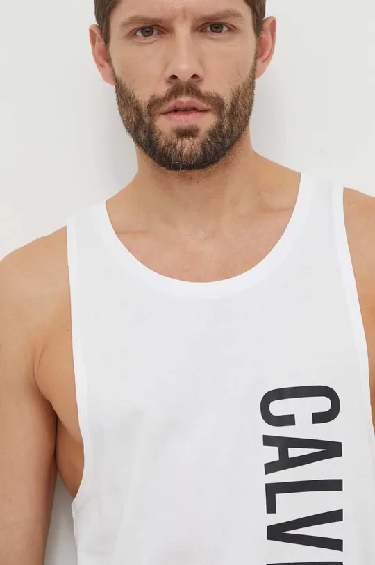 Pamučna majica kratkih rukava za plažu Calvin Klein 100% Pamuk