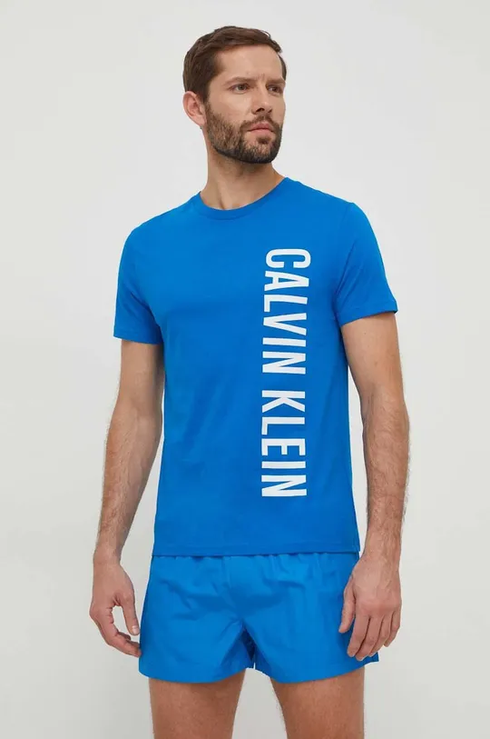 Calvin Klein pamut póló kék