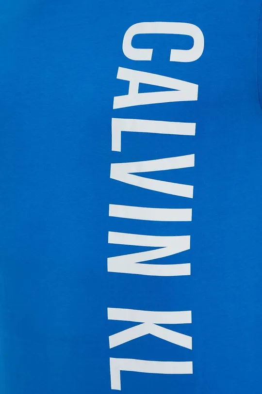 голубой Хлопковая футболка Calvin Klein