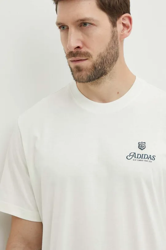 μπεζ Βαμβακερό μπλουζάκι adidas Originals