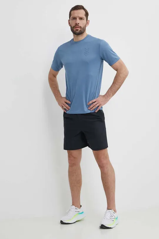 Hummel t-shirt treningowy Active niebieski
