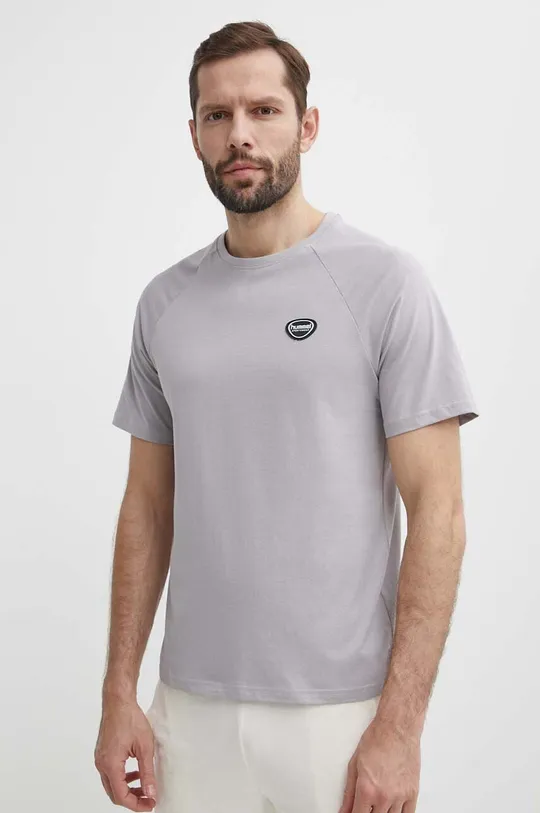 szary Hummel t-shirt bawełniany hmlLGC KAI REGULAR HEAVY T-SHIRT Męski