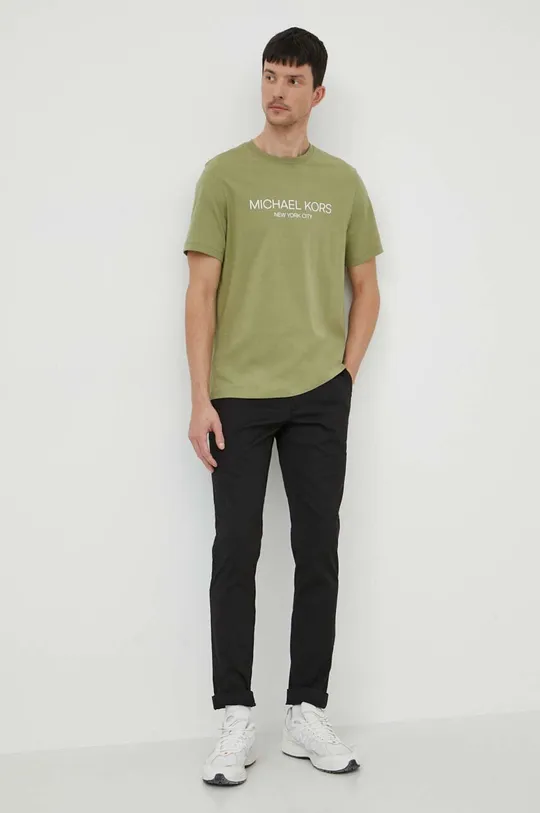 Michael Kors t-shirt in cotone verde