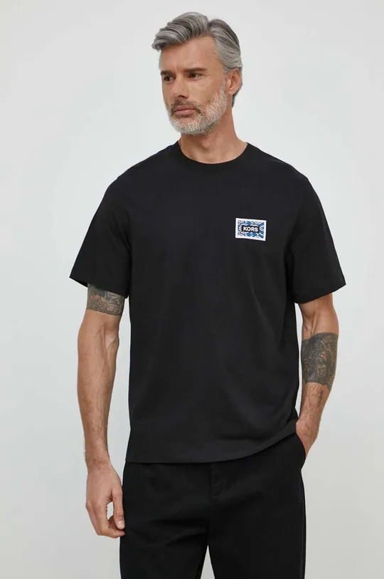 Хлопковая футболка Michael Kors чёрный