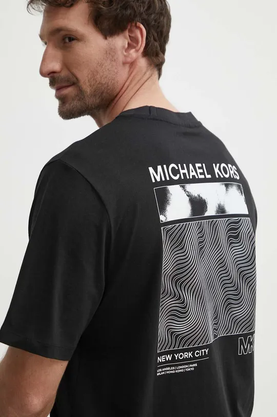 чорний Бавовняна футболка Michael Kors Чоловічий
