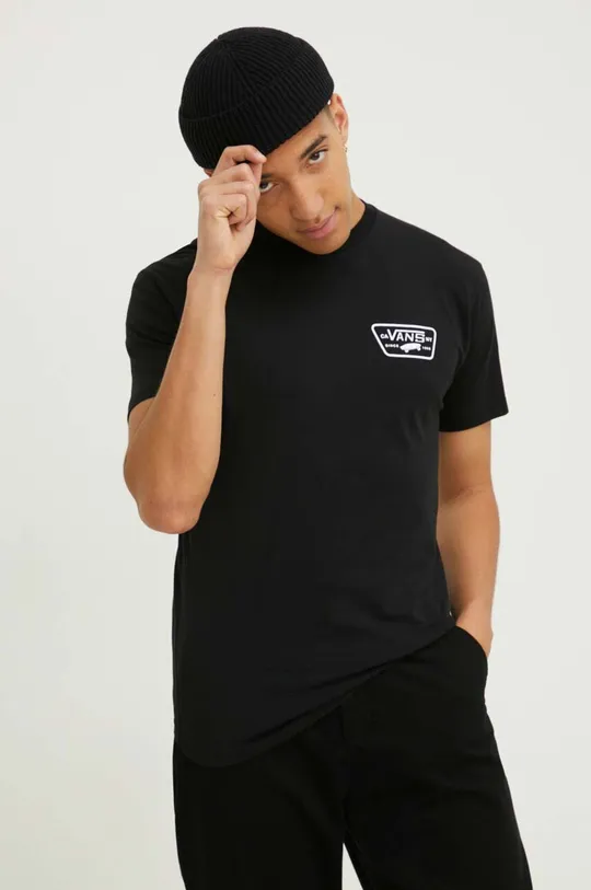 nero Vans t-shirt in cotone Uomo