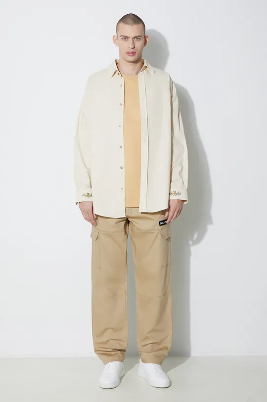 Daily Paper t-shirt in cotone Identity SS beige