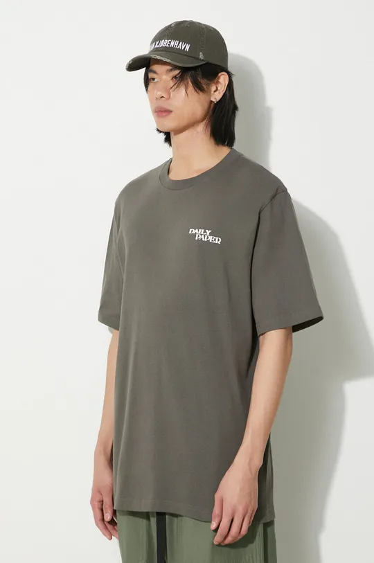 verde Daily Paper t-shirt in cotone Hand In Hand SS