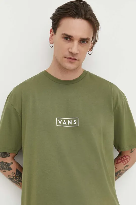 zelena Bombažna kratka majica Vans