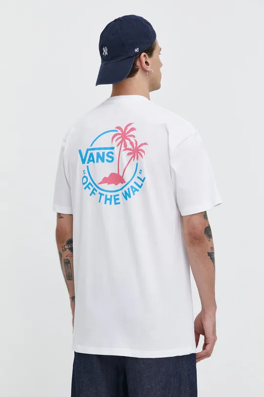 Хлопковая футболка Vans 100% Хлопок