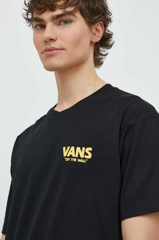 crna Pamučna majica Vans