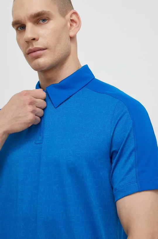 plava Polo majica za vježbanje Calvin Klein Performance