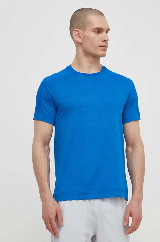 plava Majica kratkih rukava za trening Calvin Klein Performance Muški