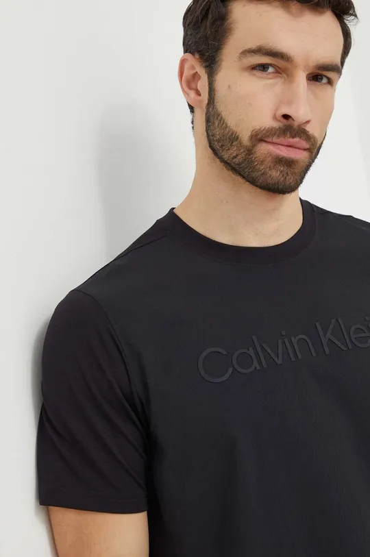 čierna Tréningové tričko Calvin Klein Performance Pánsky