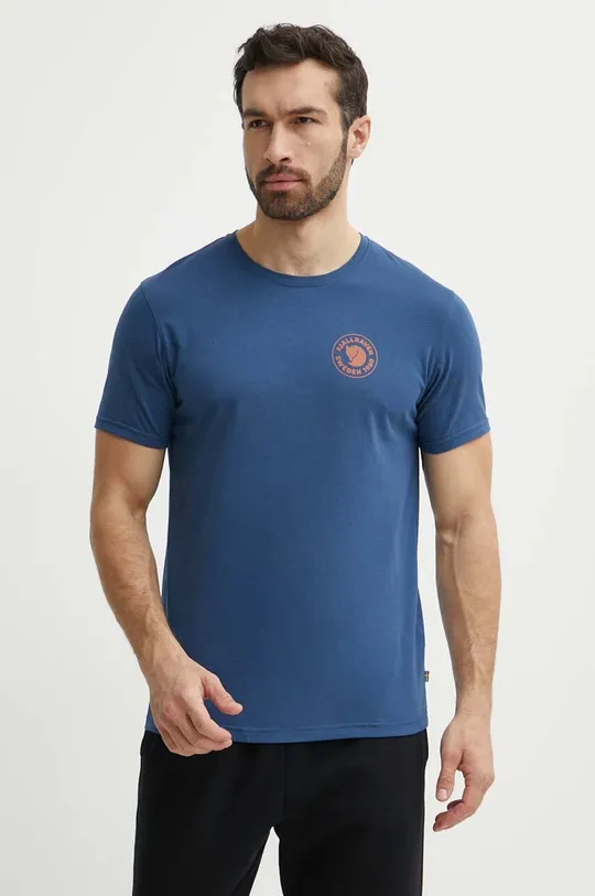 plava Majica kratkih rukava Fjallraven 1960 Logo T-shirt Muški