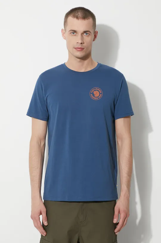 plava Majica kratkih rukava Fjallraven 1960 Logo T-shirt Muški