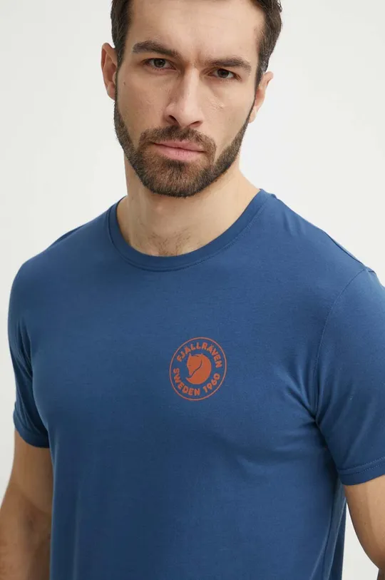 plava Majica kratkih rukava Fjallraven 1960 Logo T-shirt